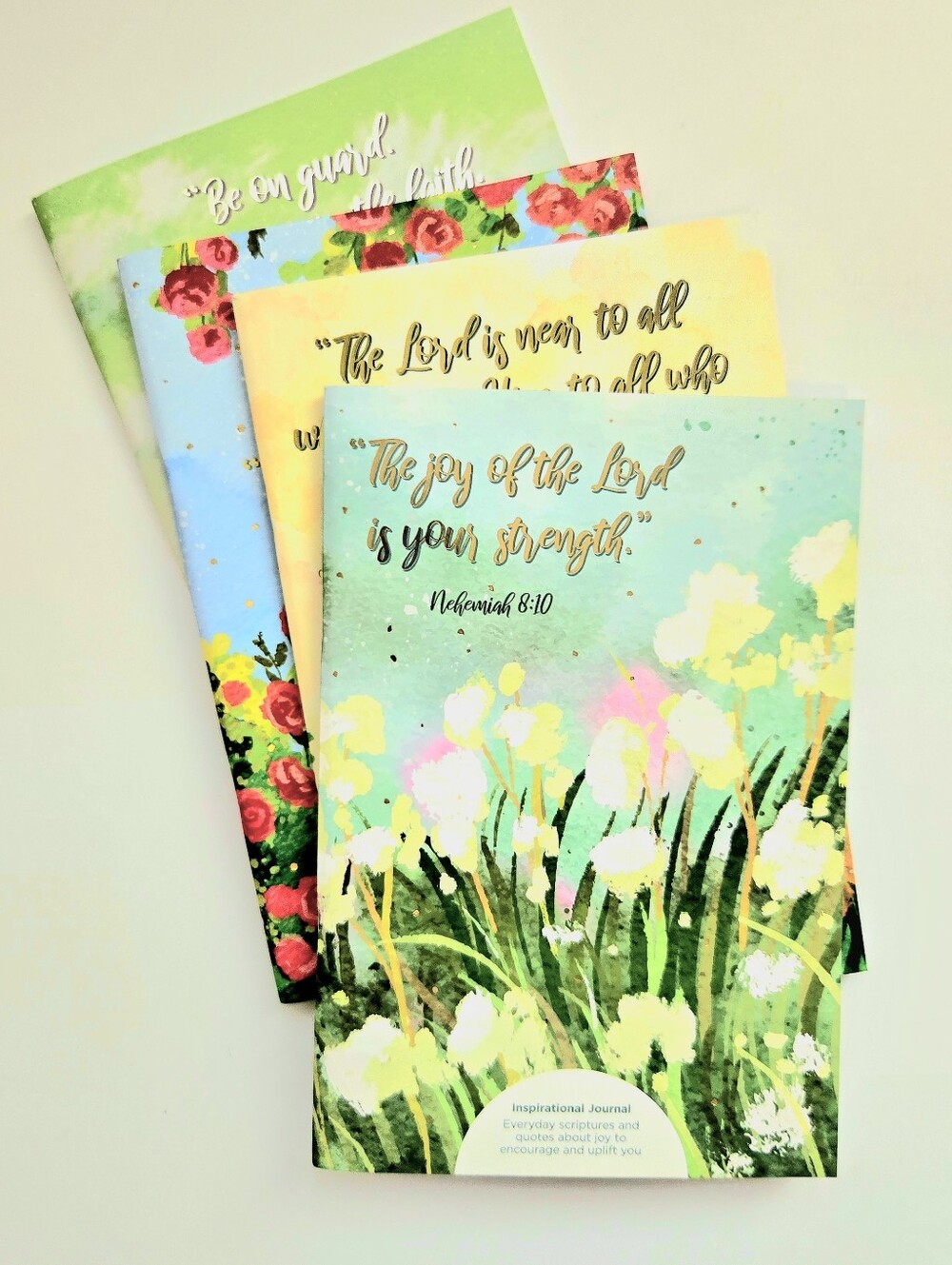 Journal 4 PACK Bible Verse Inspirational Notebook Diary Christian Book Study